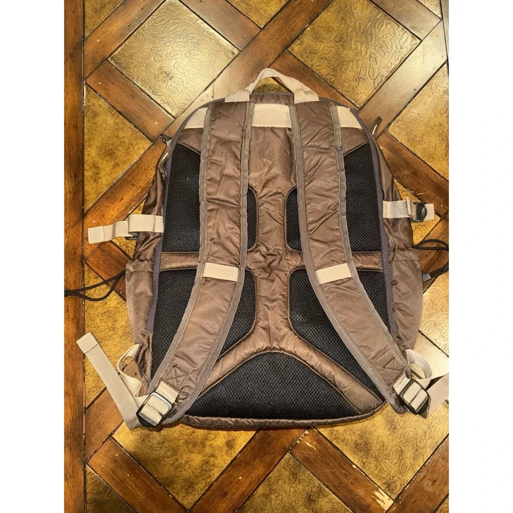Vintage DC Shoes Skating Backpack Hiking‎ Skateboard Brown Tan Y2K